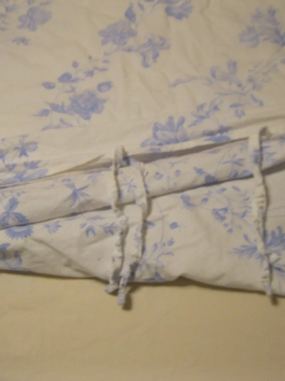 IKEA Alvine Skon Cotton Duvet Cover - White/Blue